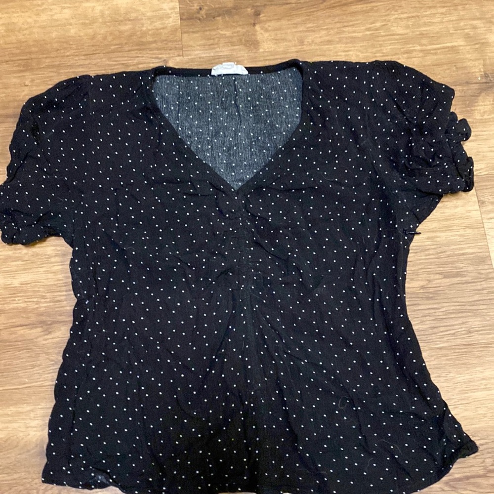 BÖHME - Black and white polkadot shirt